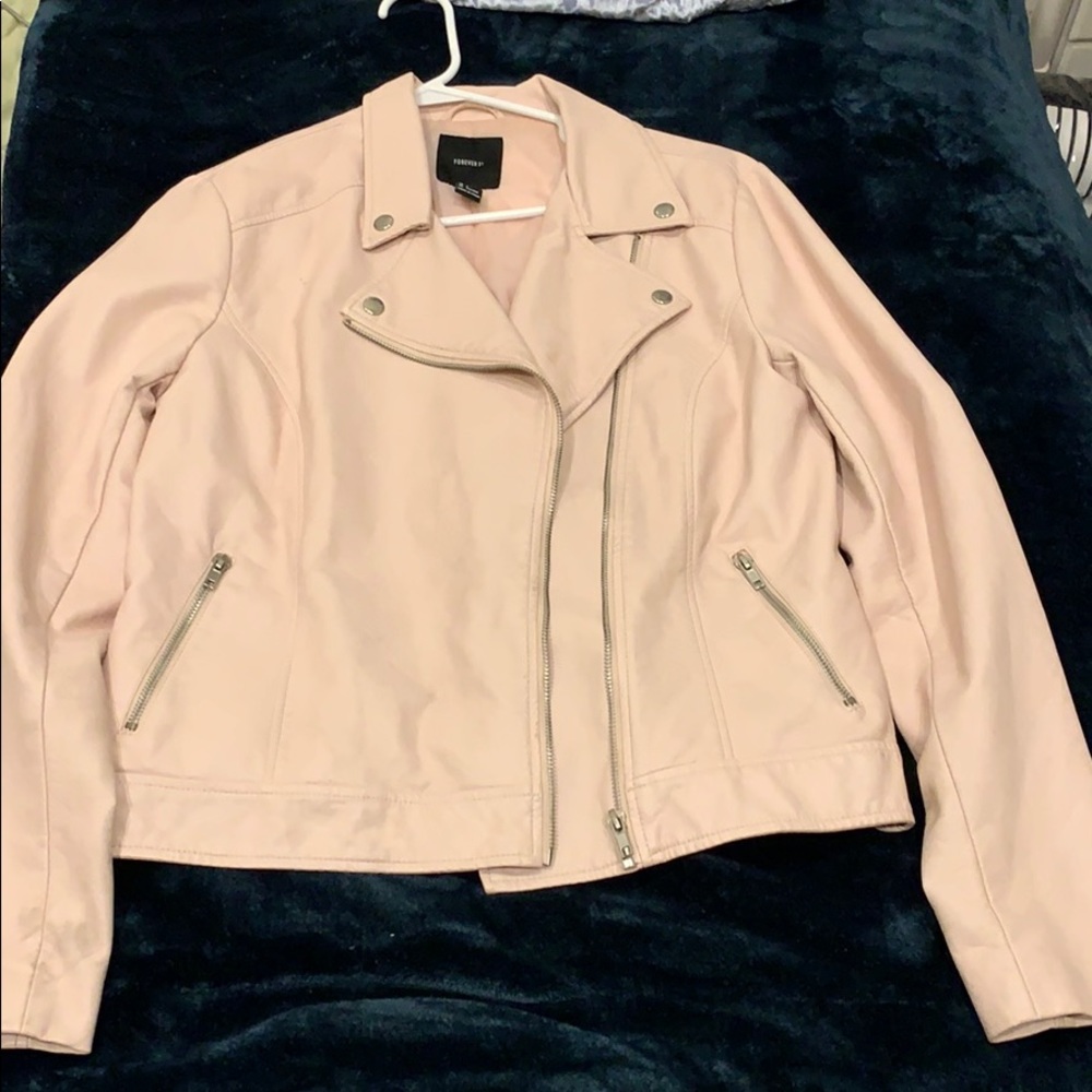 Pink Leather Jacket